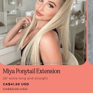 Vanilla Blonde Ponytail Extension